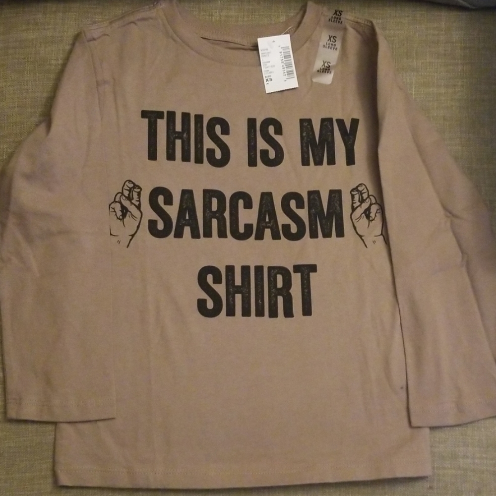 CHILDRENS PLACE - Boy's sarcasm shirt